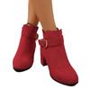Women's Wide Width Chunky Heel Ankle Boots, Mid-Heel Martin Boots, TK Popular Wholesale Booties for Women