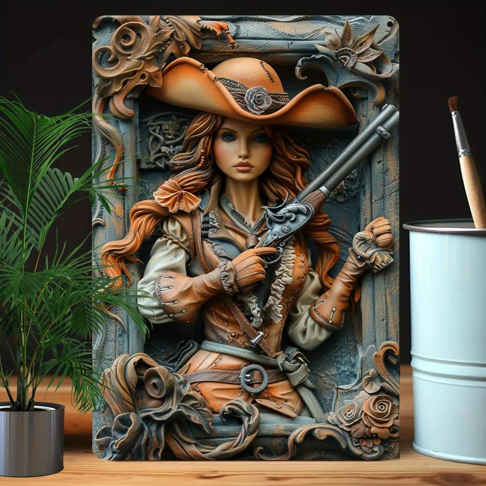 Vintage Pirate Captain Metal Sign Perfect For Autumn Winter Decor Ideal For Apartments Gyms Gardens Stores Unique Gift