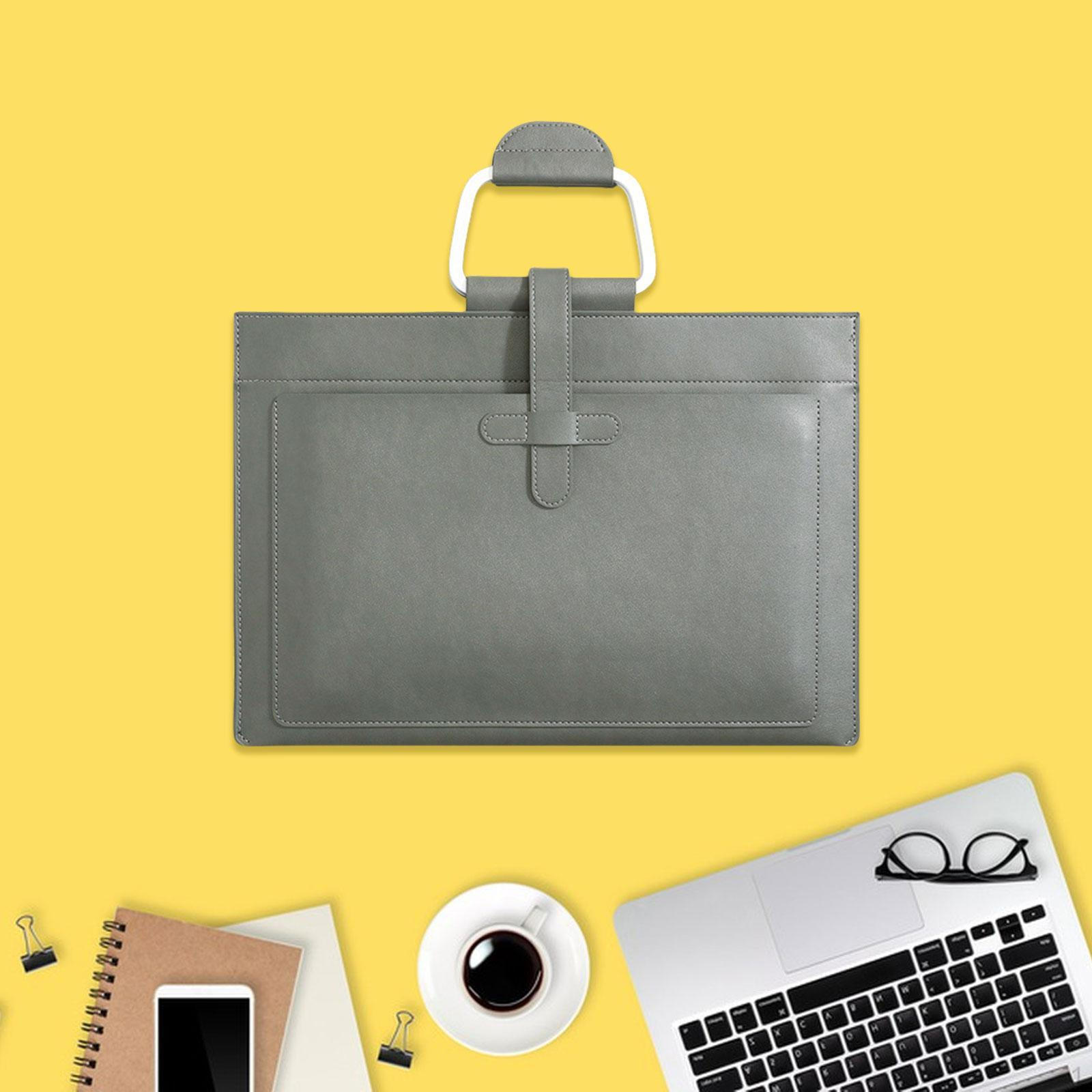 Сумка для документов папка сумка для ноутбука подарок на день отца путешествие праздник работа серый 1980₽