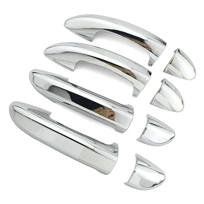 For VW CC Passat CC 2008-2017 ABS Chrome Door Handle Cover Trim Protector & Bowl Cup Frame Guard Car Exterior