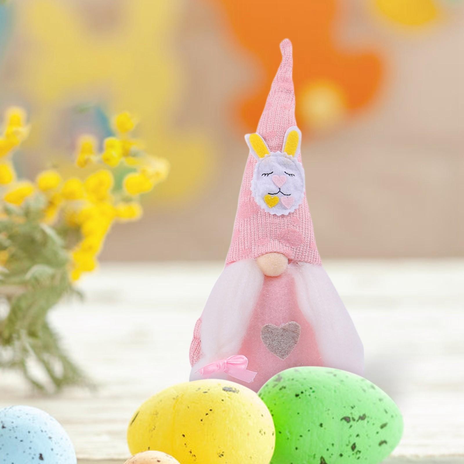 

Подарунковий подарунок ляльки бородатого гнома на Великдень One Size рожевий