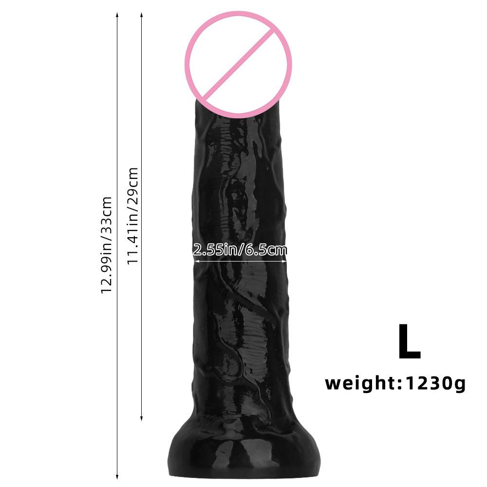 Extra Large  Thick  and Long Black Giant Simulation Dildo  Stallion  Anti Anal Blockage  Fist Sex