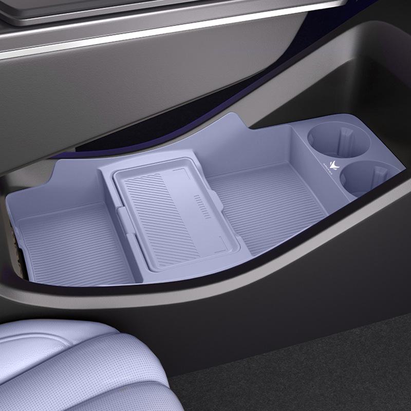 

Fits 25 Jihu T5 Models: Non-Slip Silicone Lower Center Console Storage Box for Original Car Interior