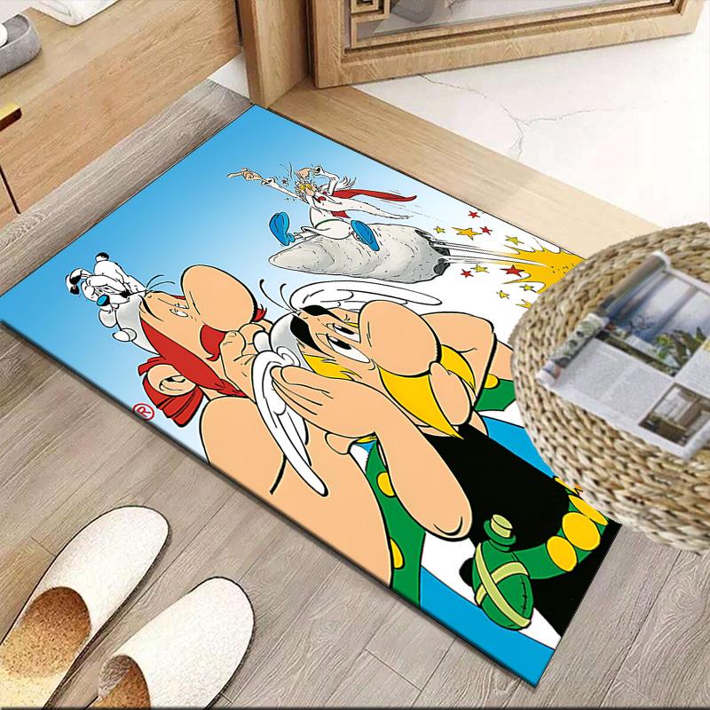 Asterix Friends  Carpet, Kitchen Rugs, Yoga Mat, Non-Slip Mats, Rug for Bathroom, Living Room Bedroom, Camping Rugs Christmas Gift