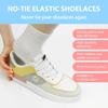 Nieuwe Elastische Schoenveters Zonder Strikken Geweven Platte Schoenveters Voor Kinderen en Volwassen Sneakers Schoenveters Snel Lui Metalen Sluiting Schoenveters