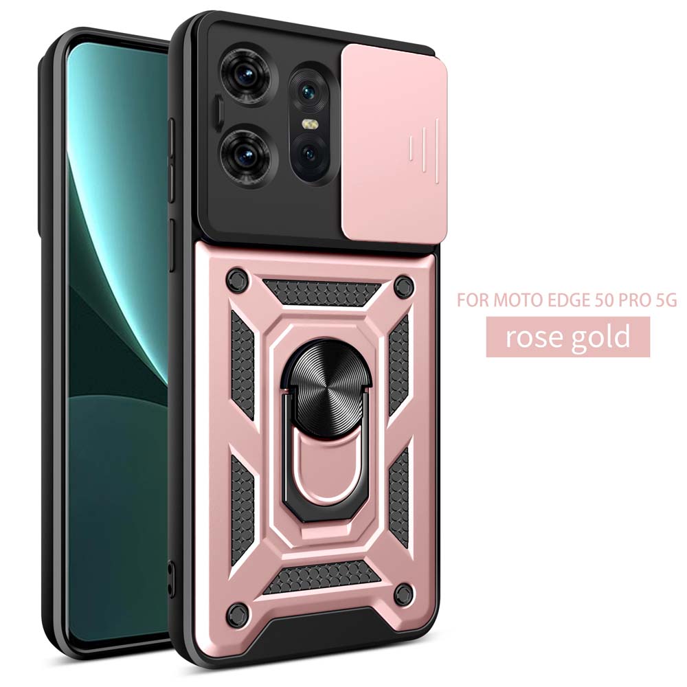 Slide Camera Lens Protector Armor Case For Motorola Moto Edge 50 40 30 Ultra Neo Fusion Military Grade Bumpers Ring Cover