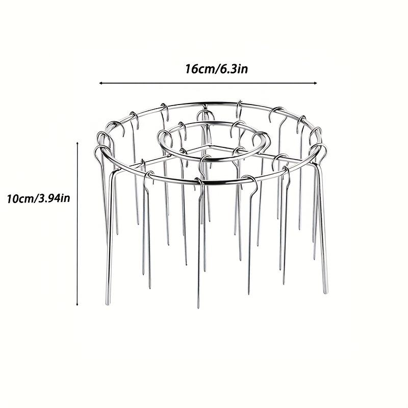 

Подставка для шампуров из нержавеющей стали для аэрофритюрницы, барбекю своими руками, с 24 шт., для мяса и овощей, совместима с аэрофритюрницей объемом 3,5–5,5 кварт, духовкой и скороваркой
