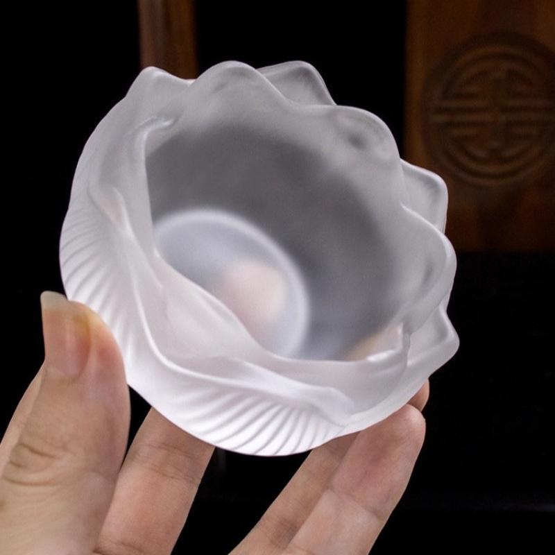 Creative Colored Glazed Lotus Incense Burner, Household Indoor Sandalwood Ash Collector Candle Holder, Tea Ceremony Zen Ornament