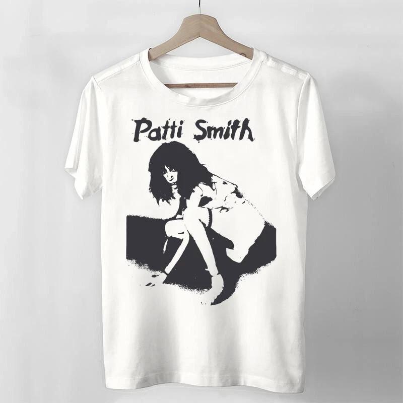 Patti Smith Live In Concert Tour White Cotton T Shirt Full Size S-5XL