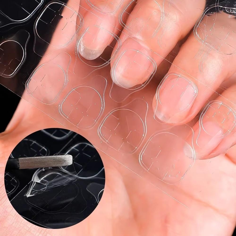 Transparent Double Sided Stickers Self Adhesive UV Jelly Nail Glue New Nail Jelly Glue  Women
