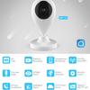 Tuya WiFi Innen-IP-Kamera Drahtlose Smarte Mini-Sicherheitskamera mit HD-Video, Bewegungserkennung & Fernanzeige