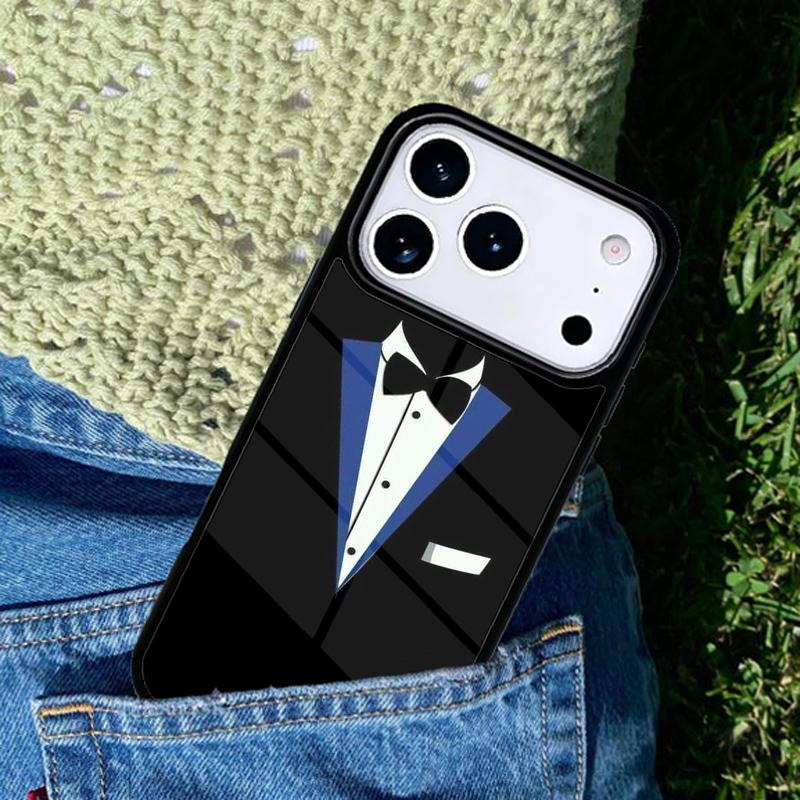 Man Suit Shirt Tie mobile phone case Compatible with IPhone 17 16 15 14 13 12 11Pro Max 17 Air cover
