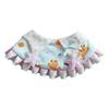 Bear Print Pet Bib Adjustable Snap Button Cute Cat Bandana Bib Sweet Striped Dog Bib for Small Medium Dogs Cats