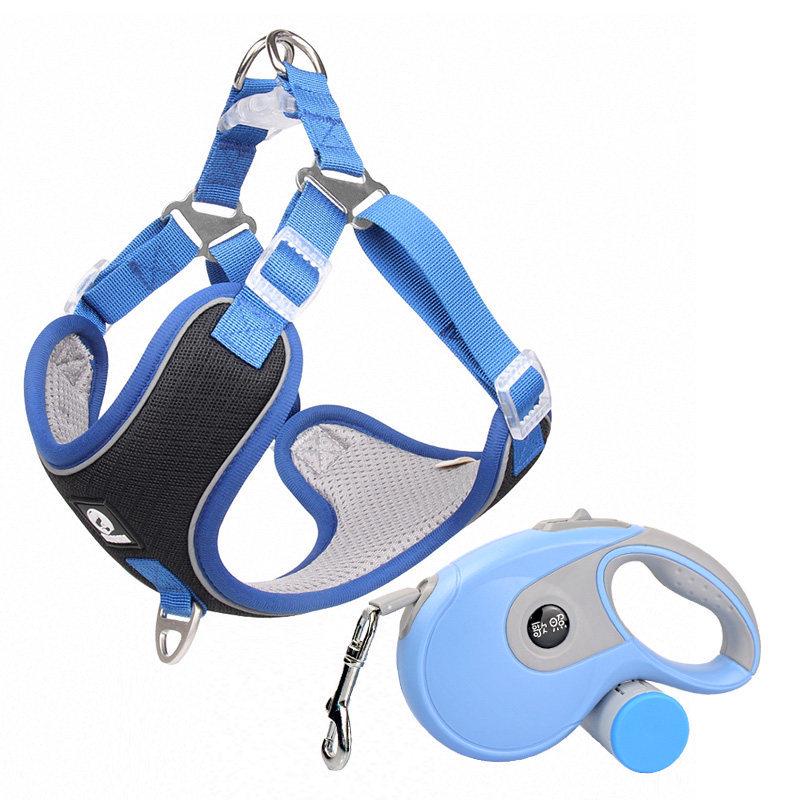 Adjustable Reflective Shiba Inu & Corgi Harness: Anti-Pull Leash Vest for Medium to Large Dogs