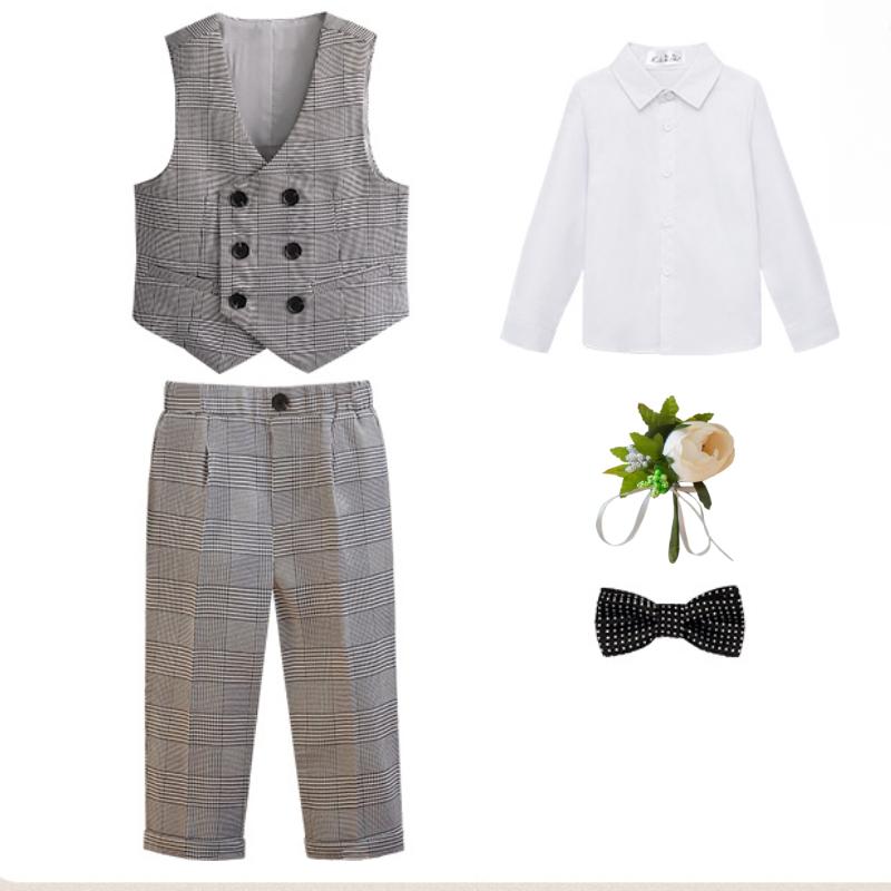 

Детский жилет, костюм, весенний цветочный наряд для мальчика, свадебный наряд, блейзер для фотосъемки на день рождения, школьный детский костюм для игры на пианино, возраст 2-12 лет 120cm