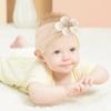 3-teiliges weiches Nylon-Kopftuch Astique geeignet für neugeborenes Baby Mädchen Blumen-Stirnband Elastisches Haarband Turban Kleinkind Haarschmuck