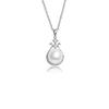 S925 Sterling Silver Star String Freshwater Pearl Harp Pendant - Exquisite Versatile Clavicle Chain