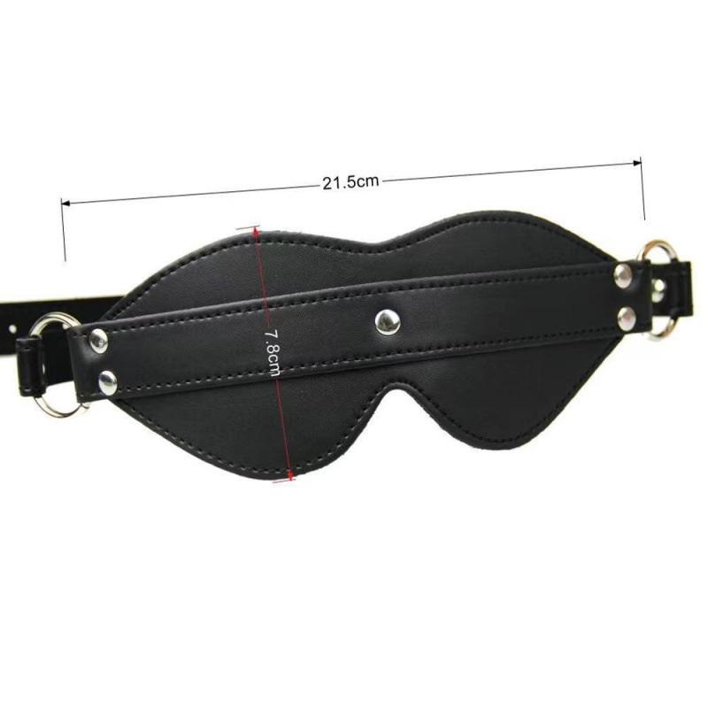 Adult Games Leather Blindfold Flirt Sex Toy Flirting Toys Spanking Sex Toy Eye Mask Sleeping Masquerade Cat Eye