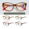 Men Women New Cat-eye Large Frame Presbyopia Glasses Fashionable Personalized High-definition Anti-blue Light Reading Glasses
