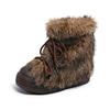 Women's Snow Boots Thick Bottom Warm Snow Shoes Women Warm Fur Ankle Boots Shoes Anti Slip Snow Booties Hot Popular