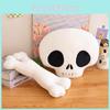 Adorable Halloween Skeleton Skull Plush Toy With Realistic Design Ideal For Festive Home Decor