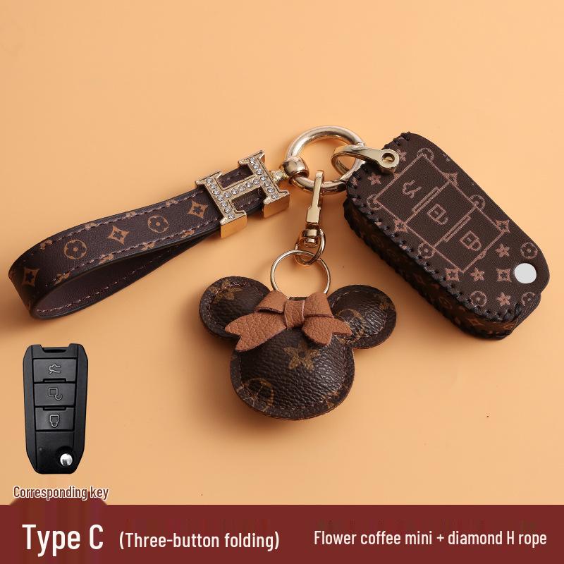 BAIC Senova & Weiwang Car Key Case for D50, X25, X35, X55, X65, D60, D70, S50, BJ40/80