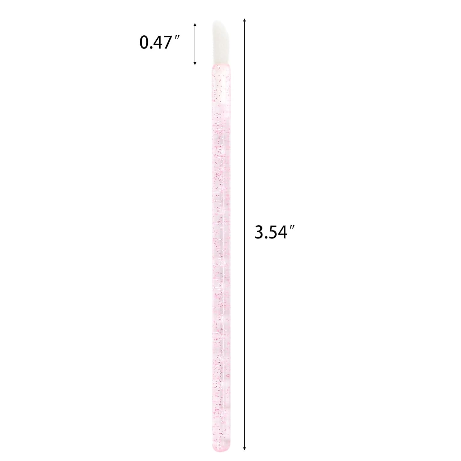 300PCS Glitter Crystal Lip Brush Disposable Lip Brushes Lip Gloss Wands Applicators for Lipstick and Lip Gloss-Pink