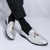 Flat Bottomed Men'S Loafers Classic British Gentleman Style Leisure Party Plus Size 38-46 Adult Nightclub Shoes Tassels New