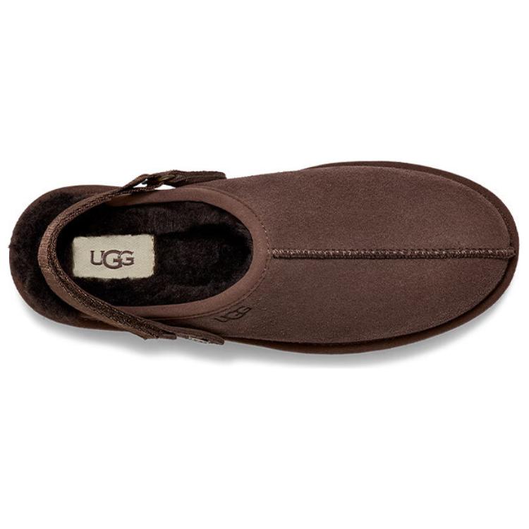 UGG Fashionable Comfortable Anti-Rubbing Open-Toe Slippers Women Slippers Chocolate 1166734-CHO