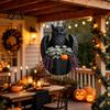 Halloween Garden Accessories Hanging Bat Plant Pot, 3D Printed Owl Planter, Indoor Outdoor Holder Gothic for Trailing Vines, Home Porch Balcony Decor