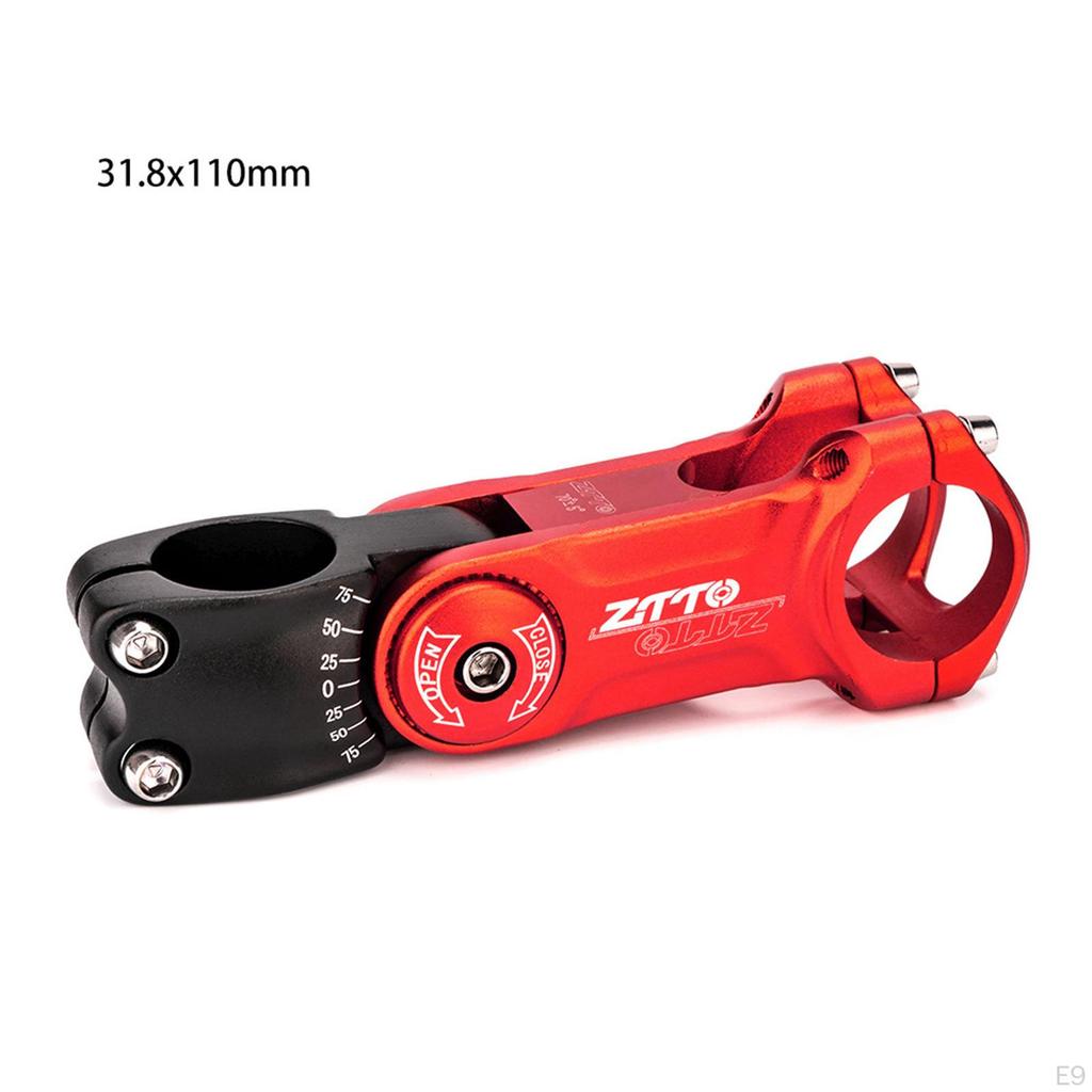 28.6mm Aluminum Alloy Bike Stem 31.8mm ±70° High-Strength Lightweight Part Wide Angle Riser Short