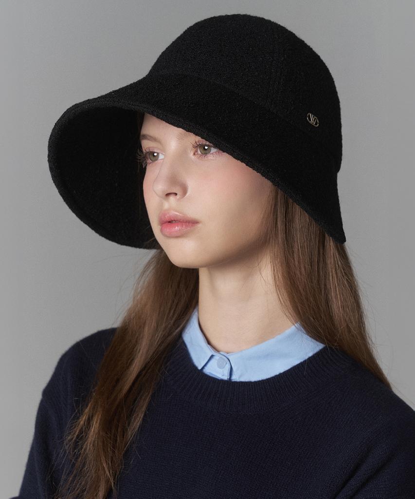 Hwaiteusaenjeu Tweed Wide Bonnet Hat Bailen (3 Colors)