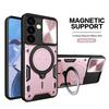 Luxury Shockproof Case For Samsung Galaxy S25 S24 Note 20 Plus Ultra Slide Lens Protector Multi Function Hard Armor Case Funda