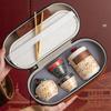 Tang Yun Travel Tea Set Portable Ceramic Tea Separation Kuaike Cup Car Portable Outdoor Camping Tea Drinking Equipment