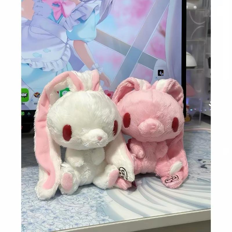 Anime Hanyou Usagi All Purpose Long Ear Bunny Plush Keychain Gloomy Bear Pink White Lovely Plush Doll Toy Soft Stuffed Bag Charm