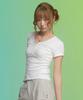 Aejeuon Ever Button Tee / White