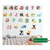 Lebhafte Kinder Heim Wanddekoration Cartoon Wildtiere 26 Buchstaben Aufkleber