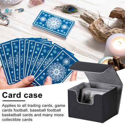Boîte de transport pour jeux de cartes avec couvercle hermétique, grande capacité, construction durable, protection pour cartes de jeu, organisateur de rangement