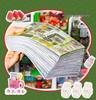 Yu Xian 45-Sheet Retro Japanese Die-Cut Sticker Book for DIY Journals & Collages