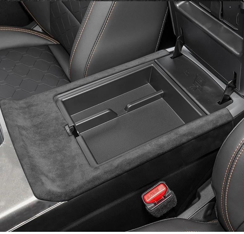 Italian Suede Overlays Interior Cover for Haval 1th Dargo 2021 2022 2023 2024 2025 2026 Gear Shift Panel Rear Air Outlet Frame