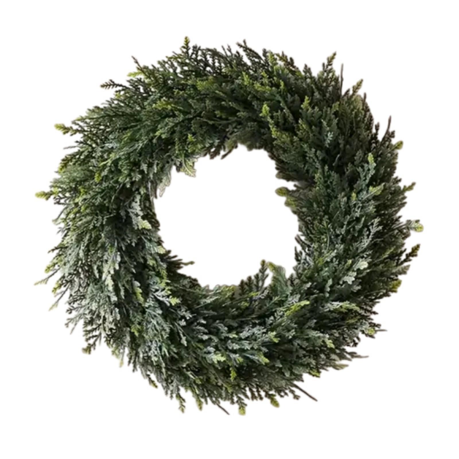

1pc Artificial Cedar Garland - Realistic with -like Needles, No Maintenance Fake Plants for Indoor/Outdoor Decor - Wedding one size зелёный
