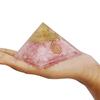 Vastu Vardan Rose Quartz Pyramid | 2-Inch | Natural Rose Quartz Crystal Pyramid for Love, Emotional Healing, and Harmony | Perfect for Meditation