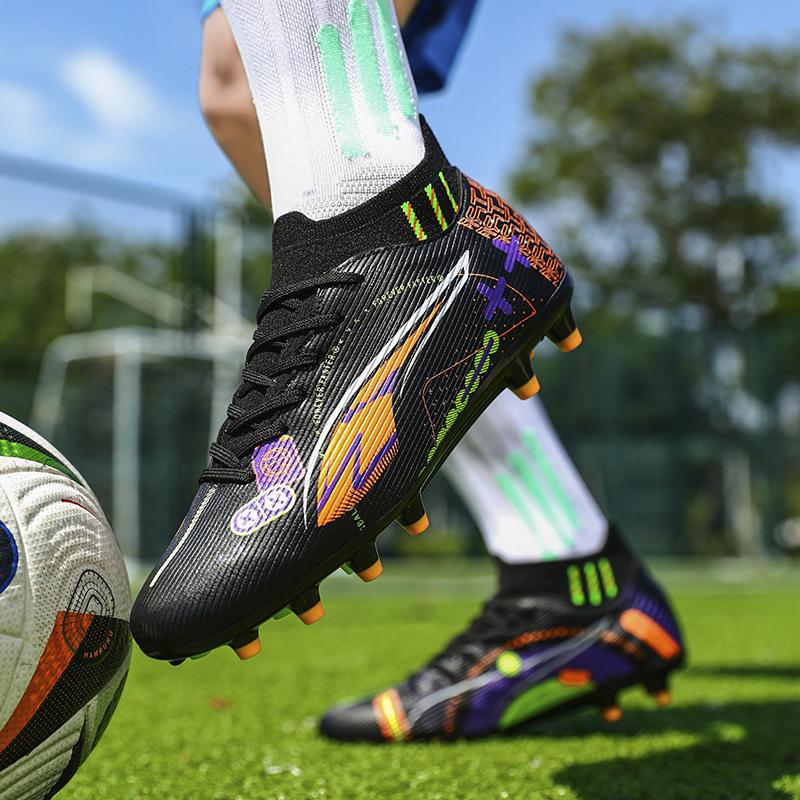 Neue Jugend TF/FG Fußballschuhe Bequem Langlebig Rutschfest Outdoor Neutral Sneaker Herren und Damen Rasen Trainings Fußballschuh