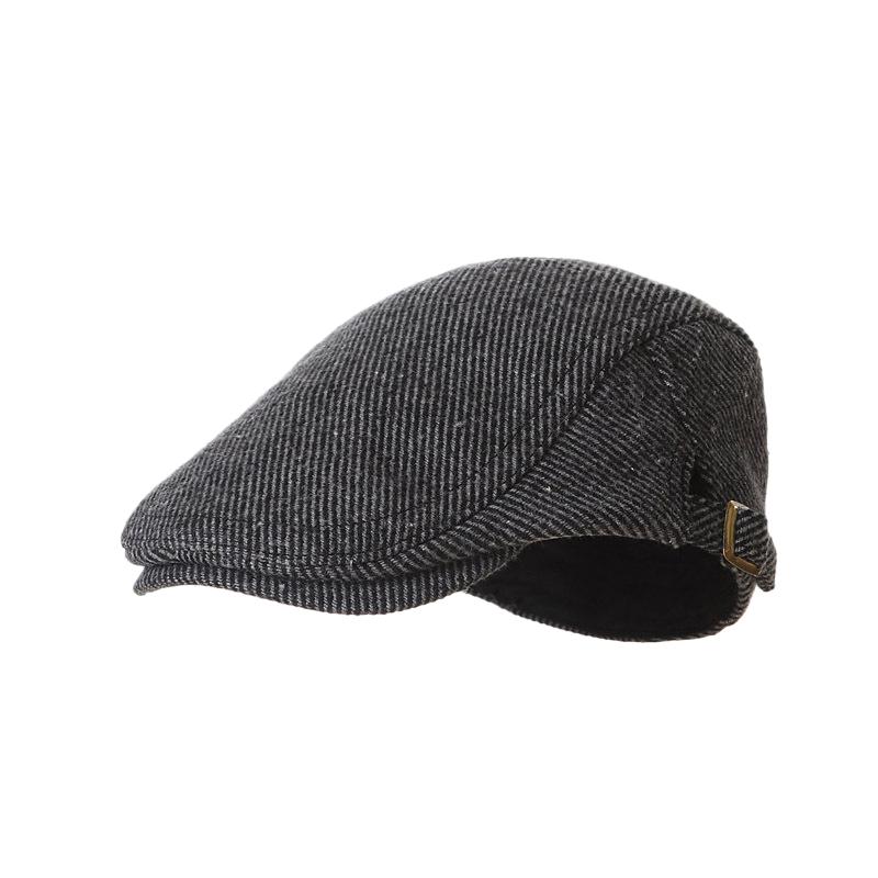 Children's hats autumn and winter woolen beret fashion commuter short brim dome baby hat forward hat thermal hat