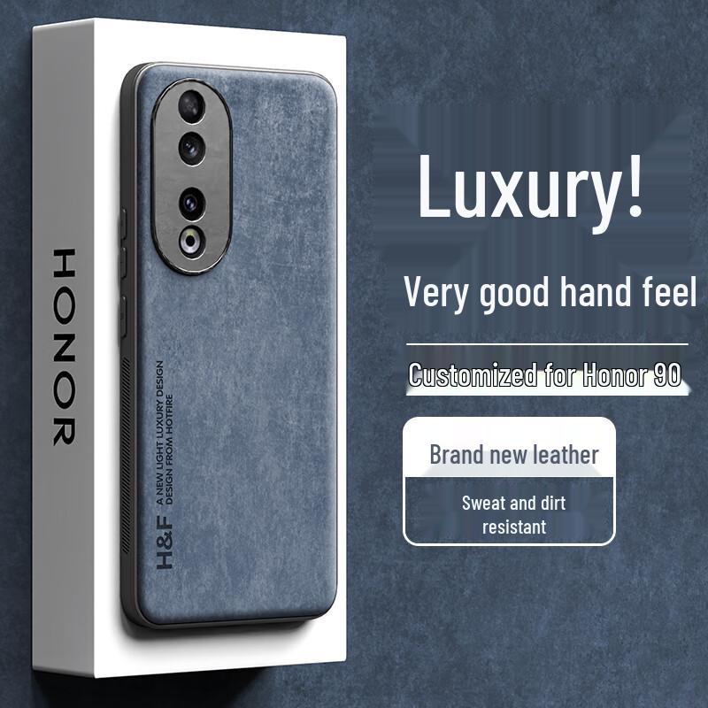 

Rehoo Suede-Feel Full-Coverage Lens Phone Case for Honor