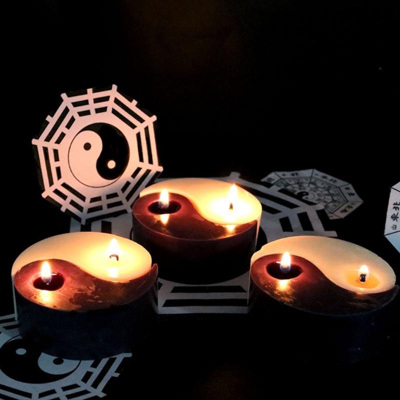 3D-Candle Mold Tai Chi Yin Yang Candle Silicone Mold Handmade Soap Mold DIY Fondant Candy Mold Chocolate Decorating Tool