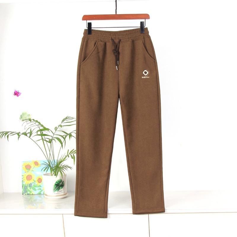 Fleece Pants Women's Pants Thermal Pants Women's Sports Harlan Pants Women's Autumn and Winter New Thin Winter Thickened Casual Sweatpants