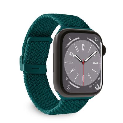 Nylonový řemínek pro Apple Watch 42 44 45 49 mm Loop - tmavě zelený