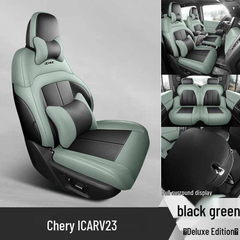 Chery iCarV23 High-End Perforated Leather Seat Cover, Full Coverage, All-Season.