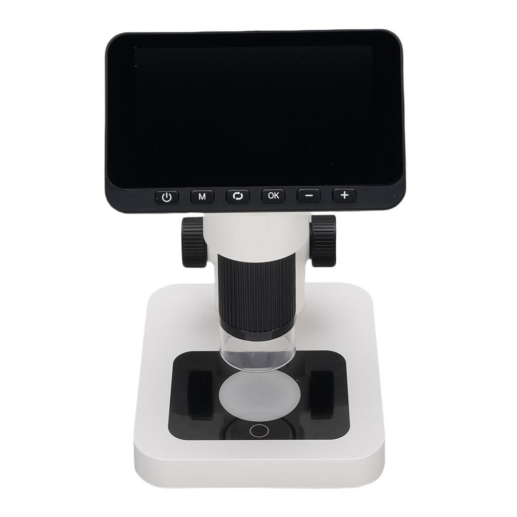 Electronic Microscope with 8 LED Lights 12MP 4.5 Inch Screen 5 32X Magnification Digital Magnifying Glass